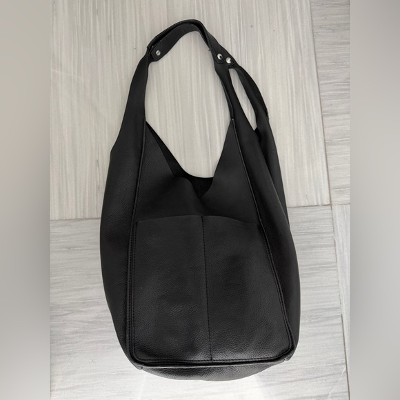 Rag & Bone Logan Black Leather Shopper Tote Shoulder Bag - Picture 8 of 16